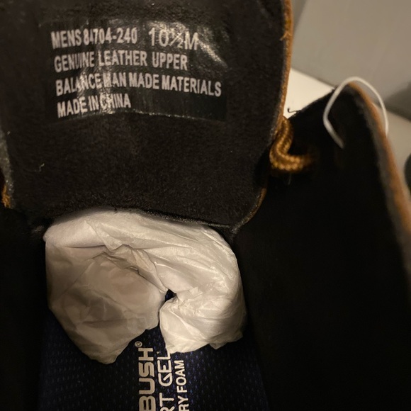 Brown Leather Ankle Boots. Looking very comfortable. New never worn 10 1/2 - Picture 3 of 7